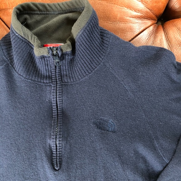 The North Face Other - The North Face 1/4 Zip Cotton Wool Pullover M